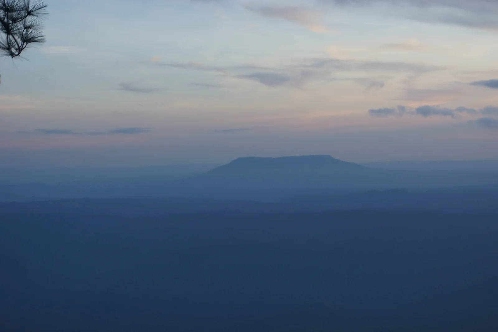 the flat-topped hill